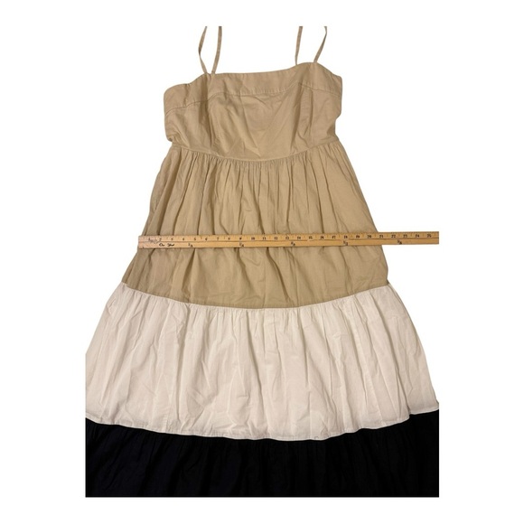 J.Crew Factory Square Neck Tiered
Dress 10 Women's Neutral
Colorblock - Picture 5 of 7